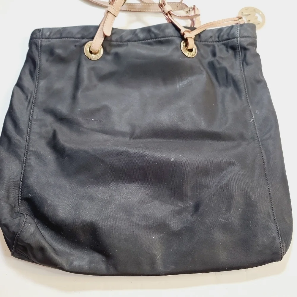 Michael Kors Black North South Nylon Tote Purse